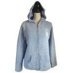 Colorado Clothing Luxury Knits Hooded Zipper front Snowman Top/Jacket. SZ. L. Blue Size L Photo 2