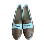Lauren Ralph Lauren Adison Size 11B Women’s Brown Tan White Penny Loafer Leather Photo 7