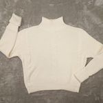 Gap  Ivory Long Sleeve Cable Knit Mock Neck Sweater Women's Large NWT Classic Photo 0