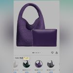 Chic Purple Woven Hobo Bag Set Photo 1