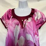 Vertigo Paris  Y2K Satin Babydoll Mini Dress XS Fairy Grunge Abstract Retro Bow Photo 2