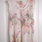 Vocal  Women's Floral with Crystal Embellishments Sheer Tank size M Photo 1