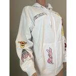 Disney Winnie The Pooh Women's Full Zip Sweatshirt Hoodie XL White NWT #33 Photo 8