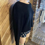 Maeve  By Anthropologie Women’s Black Small Cotton Blend Pullover Sweater Photo 2