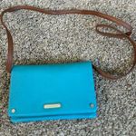 Dana Buchman Teal & Brown Crossbody Purse Photo 0