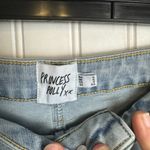 Princess Polly  Light Wash Denim Maxi Skirt Front Slit A31 Photo 8