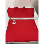 Womans Felicity & Coco XL Red Short Wing Sleeves Shirt Dress Photo 4