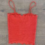 Madewell  spaghetti strap ruched fitted tank top Photo 3