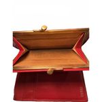 Gucci Red Leather  Wallet with Gold Horsebit Detail Photo 3