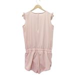 ALBION FIT Pink Romper Size Small Ruffle Sleeve Active Lounge One Piece Shorts Photo 2