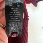 ASOS  burgundy short sleeve ribbed sweater wrap dress size 10 Photo 6