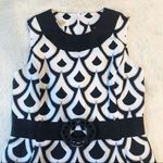 Talbots  Sleeveless Linen Dress A-Line Ombre Brown Ivory Print Size‎ 6 Petite Photo 2