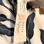 Boohoo Floral Tie Shoulder Tropical Leaf High-cut One Piece Swimsuit size 16 Photo 3