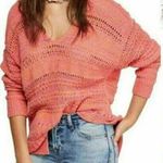Free People Womens Hot Tropics V Neck Sweater Pullover Long Sleeve M Photo 0