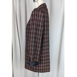 Liz Baker Vintage Essentials Plaid Single-Breasted Blazer Black Red White MP Photo 5