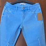 Neon Light Blue Ankle Jeans Size 30 Photo 3
