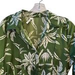 Truly 4 You Women's S Green Palm Leaf Print Midi Dress Summer Casual Photo 2