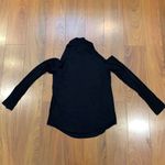 Feel the Piece  Black Mock Neck Cold Shoulder Top Photo 2