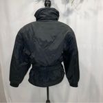Funky 80’s 🎿 Vintage Tyrolia black puffy ski jacket belted pockets snow winter Size 10 Photo 6
