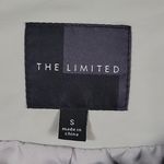 The Limited  Faux Leather Zip Moto Jacket Light Grey Size S Photo 2