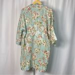 California Dynasty Vintage Satin Floral Lace Flowy Robe Sexy Feminine Green Size undefined Photo 1