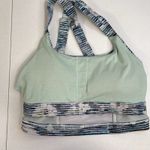Lululemon 6 Sports Bra Pure Practice Blurry Belle Sea Mist Luxtreme Med Support Photo 8