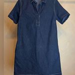 Liz Claiborne Women’s Short Sleeve Blue Denim Casual Dress W/Pockets,Spring|Sz:S Photo 3