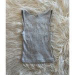 SKIMS Cotton Rib Tank Light Heather Grey Size Small Photo 4