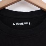American Giant Classic Black Cotton Crew Neck T Shirt Made in USA Size S Photo 2