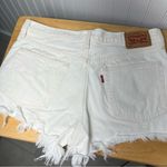 Levi's Levi’s 501 denim shorts distressed vintage 90’s white high waiste short Photo 11