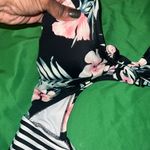PINK - Victoria's Secret Victoria Secret Pink Floral and Striped Cutout Swimsuit size Large - Flaw Photo 5