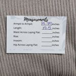 ALL FENIX Oatmeal Beige Ribbed Knit Crew Neck Drawstring Athleisure Crop Top S Tan Photo 7