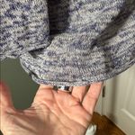 Talbots Petites V-Neck Linen Silk Blend Sweater Blue Marled Size M Photo 7