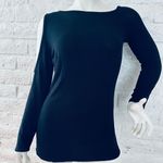 Go Couture Black Off Shoulder Knit Tunic Sweater in Black size L Photo 0