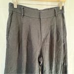 Old Navy High waisted Linen blend Cropped Wide Leg pants Black small Photo 3