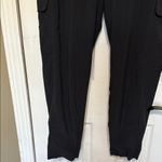 Athleta Chelsea Cargo Lined Pant Black Joggers Tapered Leg Pockets Size 8 Photo 2