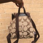 Coach Signature Monogram Brown Backpack Bag Purse Preppy Academia Y2K C1361-F21928 Photo 1