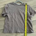 Perfectwhitetee Brown Charli Short Sleeve Sweater Top XS Photo 7