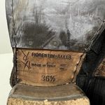 Fiorentini + Baker Mike moto Boot green pull on adjusable buckles sz 36.5 US 6.5 Photo 11