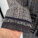 Rebecca Taylor  2 Pc Purple Tweed Dress Jacket‎ A Line Silk Classic Retro Office Photo 15