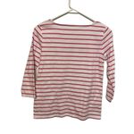 Talbots  “Vacation” Authentic Tee in Watermelon Stripe Small Photo 2