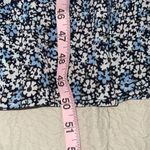 Sonmer Womens Floral Long Sleeve Ruffle Trim Maxi Dress Blue Multi Small NWT‎ Photo 10