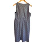 Banana Republic Factory Cowl Neck Midi Dress in Preppy Navy Plaid - size 10 Photo 2