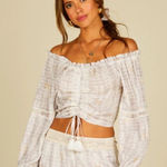 Surf Gypsy  Crochet Off Shoulder Crop Top Photo 0