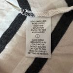 Cyrus  Woman’s Striped Short Sleeve Shark Bite Shirt size Large Photo 5