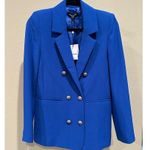 Generation Love Leighton Crepe Blazer in Cobalt Blue Size XS Photo 2