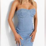 🌸AMTIOUS denim strap dress ✨ Blue Photo 0