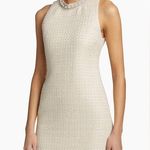 Alice + Olivia Coley Embellished Tweed Minidress Photo 0