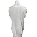 Free People  Sweetness Women's White Scoop Neck Short Sleeve Tiered T Shirt Top M Photo 1