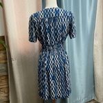 Anthropologie  HD in Paris Archipelago Blue White V-Neck Dress size 0P Photo 3